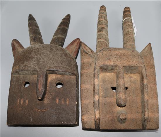 Two tribal masks